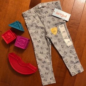 18-month Gray Kitten Leggings